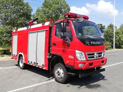 國六福田四驅2.5噸森林泡沫消防車(chē)